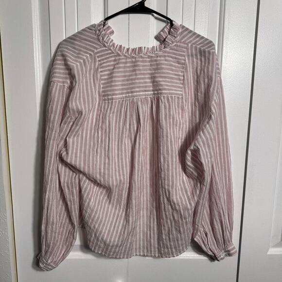 NWT Anthropologie Pilcro Tavi Ruffled Button-down Blouse - Picture 3 of 6